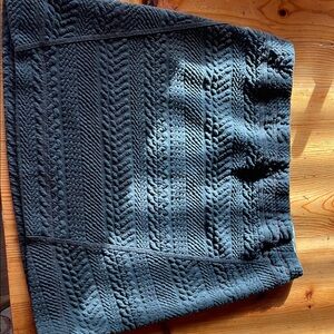 Textured Prana dark green mini Skirt